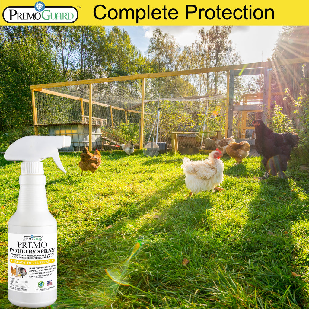 Poultry Spray - Plant Based All Natural Non-Toxic - By Premo Guard