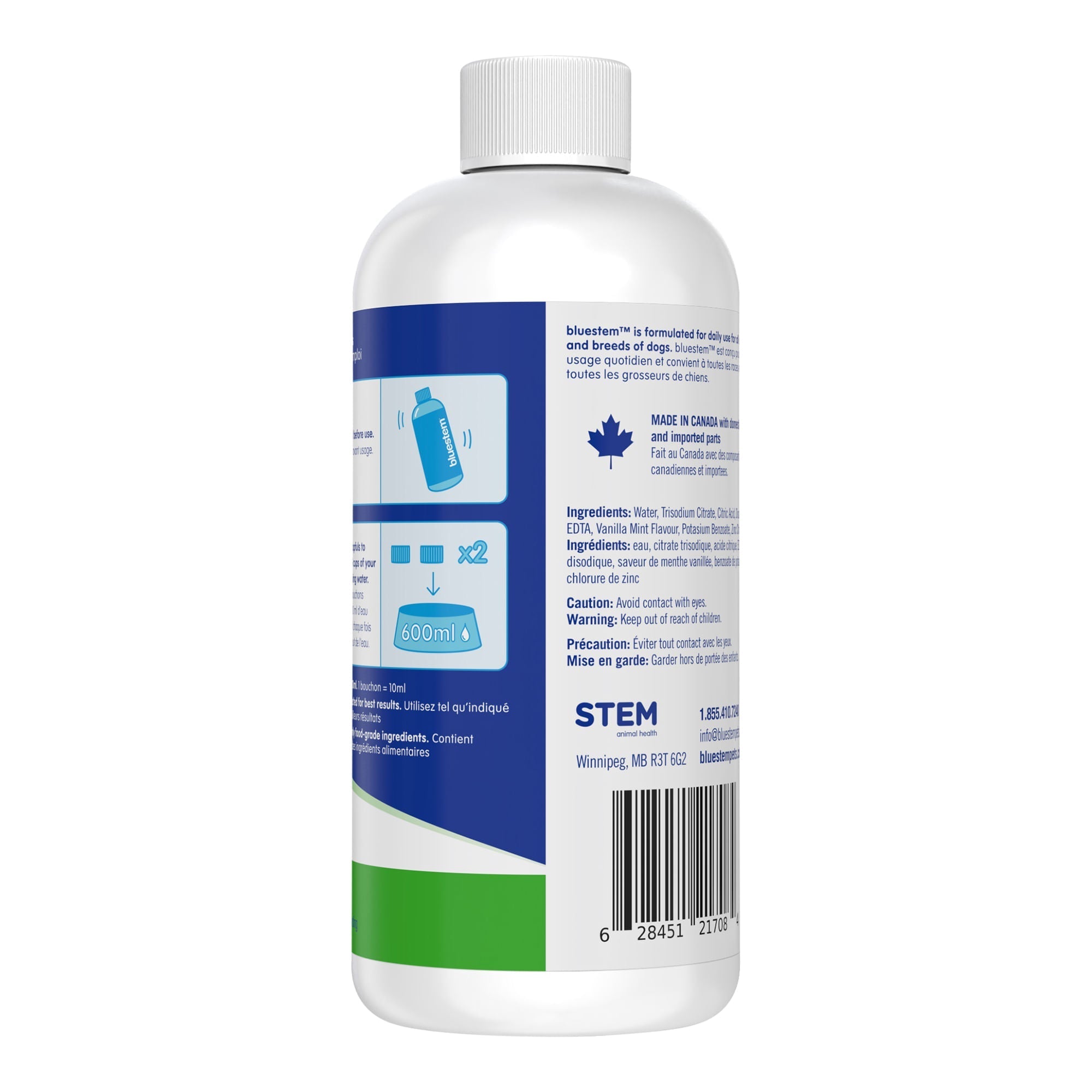 bluestem Water Additive for Dogs Only, Vanilla-Mint, 17 fl oz